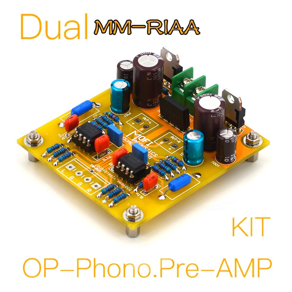 1pc Dual-OP Phono Amplifier(MM) RIAA  Finished Board