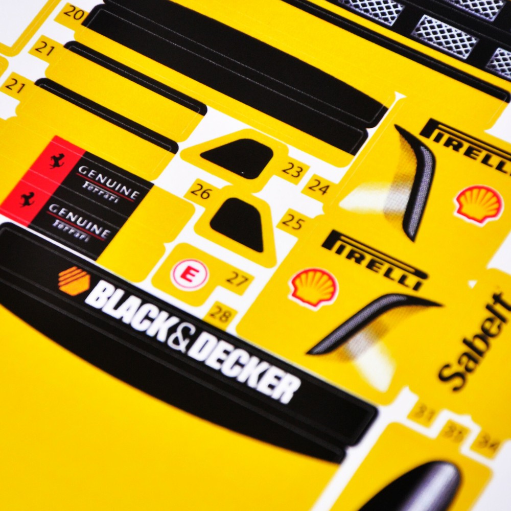 Replacement sticker for set 8143 Precut sticker (Yellow)