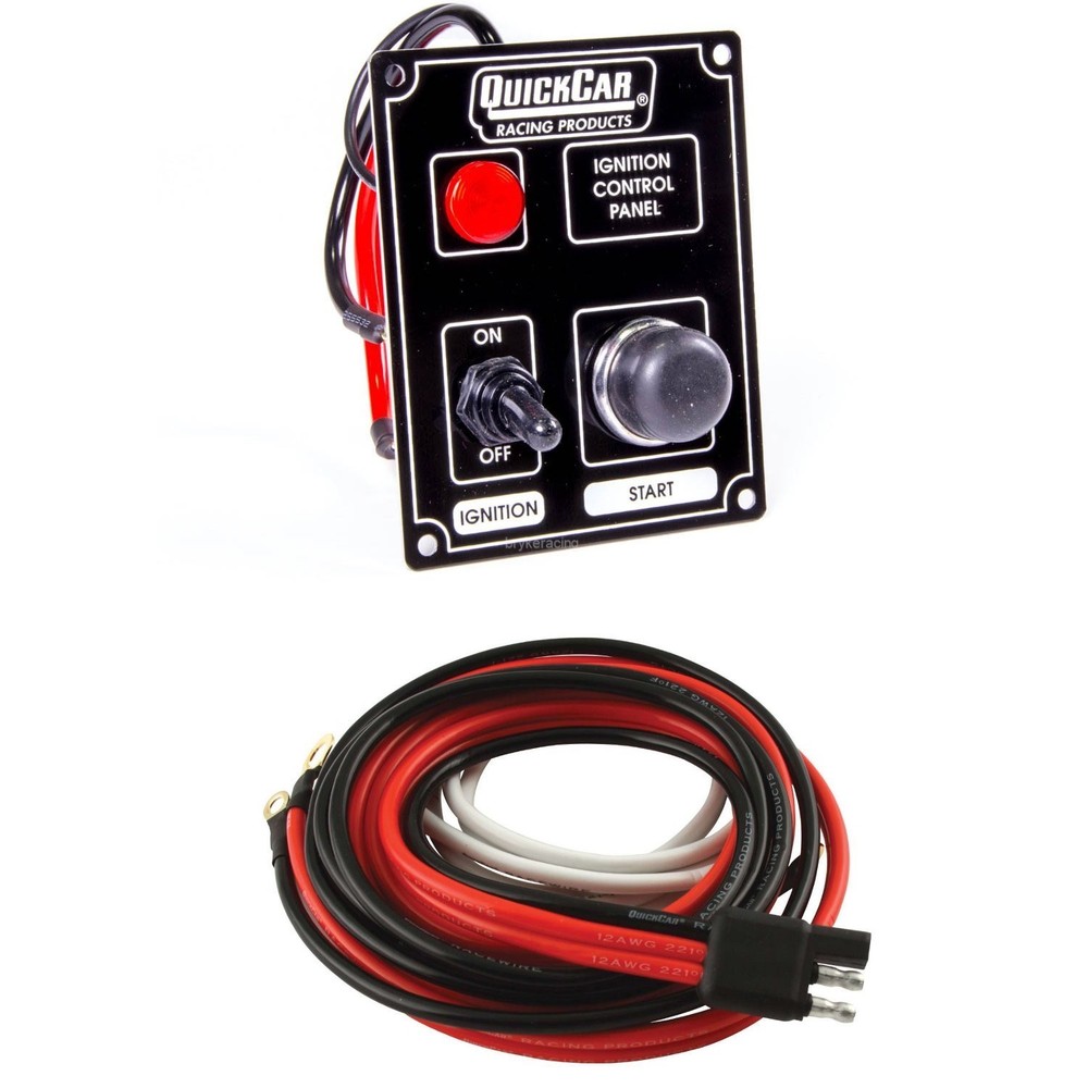 Ignition Switch Panel 1 Push button 1 Switch w/ Light INCLUDES WIRING HARNESS