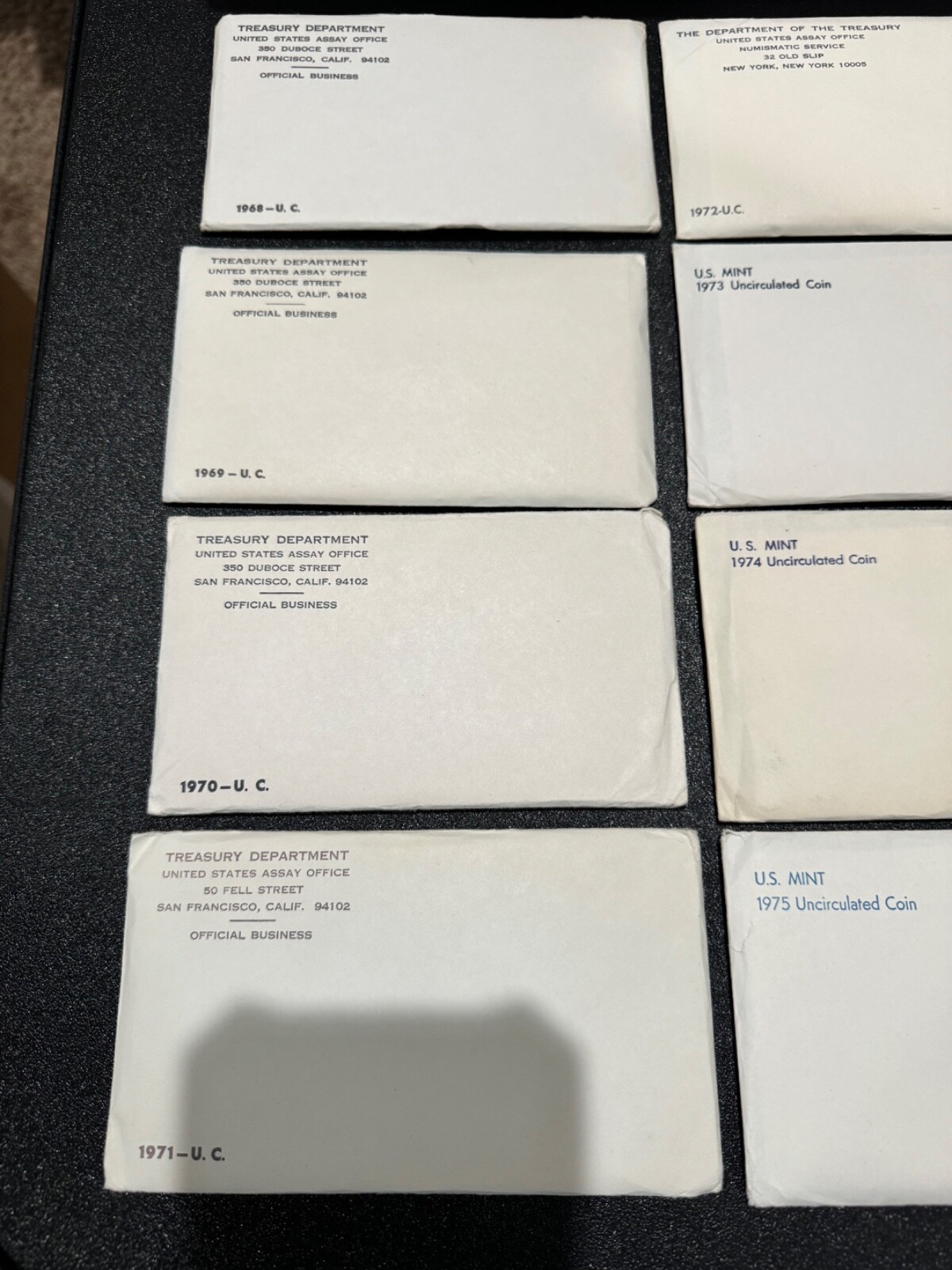 Lot of (14) 1968-1981 US Mint P&D Sets, in ALL OGP, NO WRITING, ALL BU/MS!!