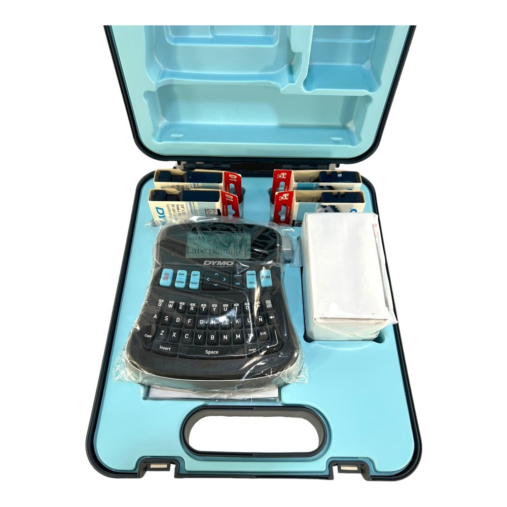 DYMO Label Maker Label Manager 210D Printer Case Bundle