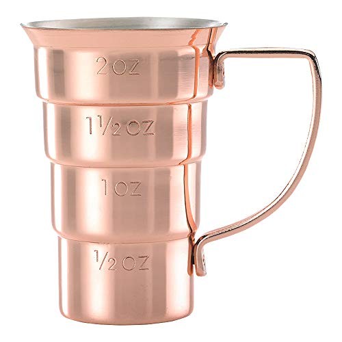 M37108CP Drink Jigger, 2 oz Copper w/Handle