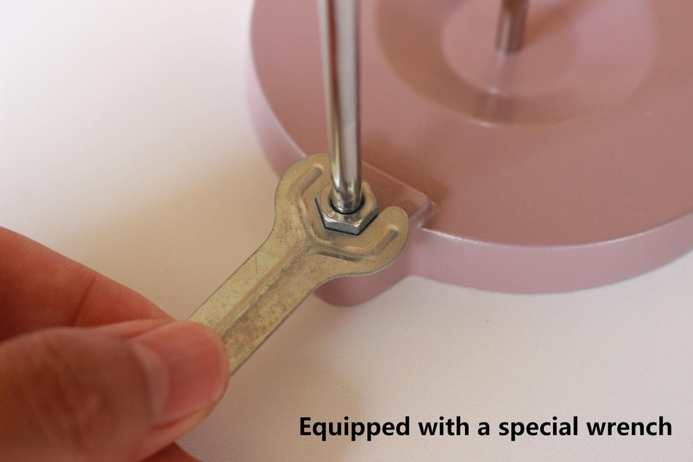 Single Thread Stand for Sewing Machine Pink Spool Holder with Metal Base