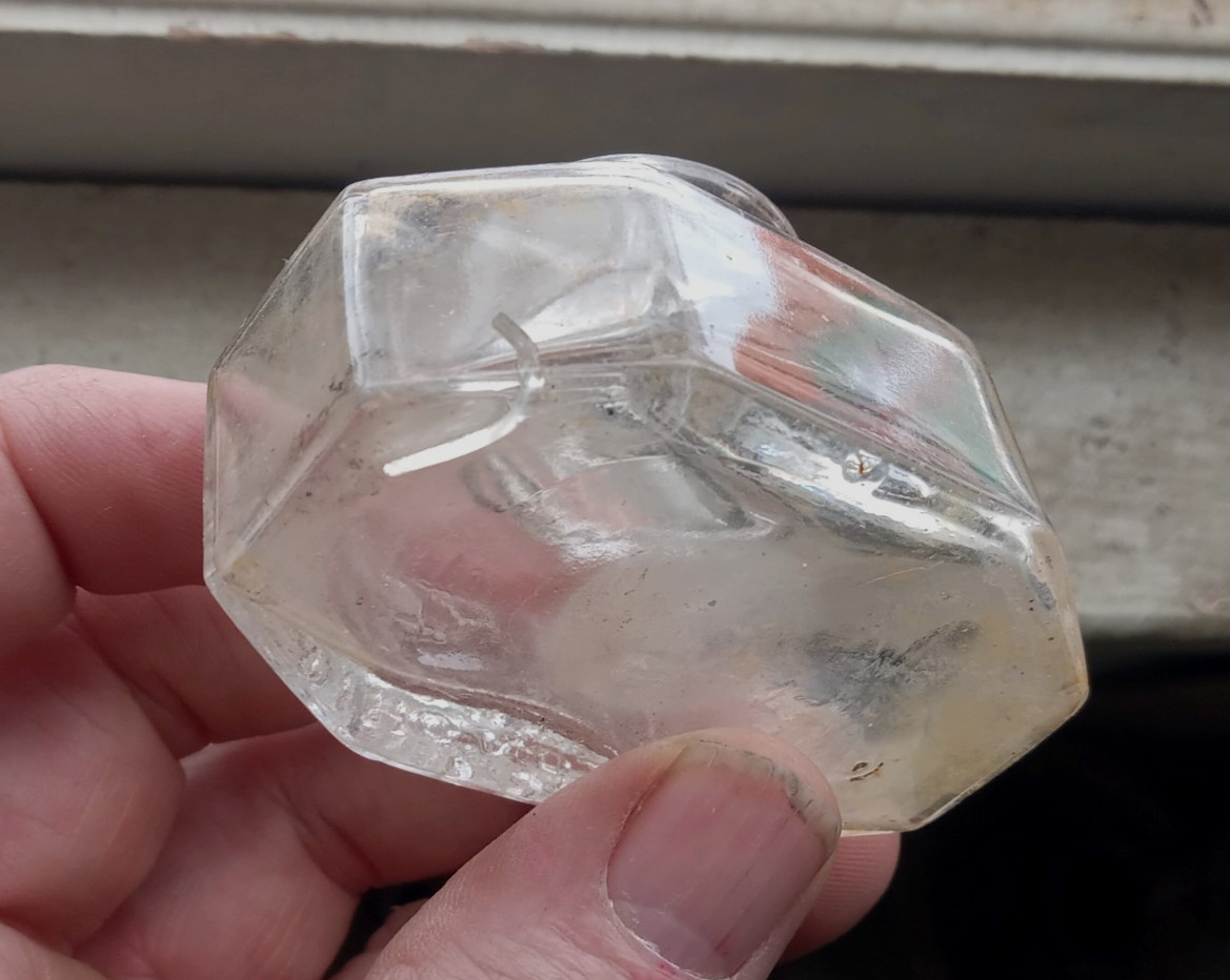 RARE N.C.R.CO DAYTON,OHIO (NATIONAL CASH REGISTER CO) 8 SIDED 1890s INK BOTTLE