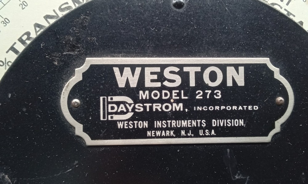 WESTON Model 273 / DENSITY % TRANSMITTANCE or REFLECTANCE