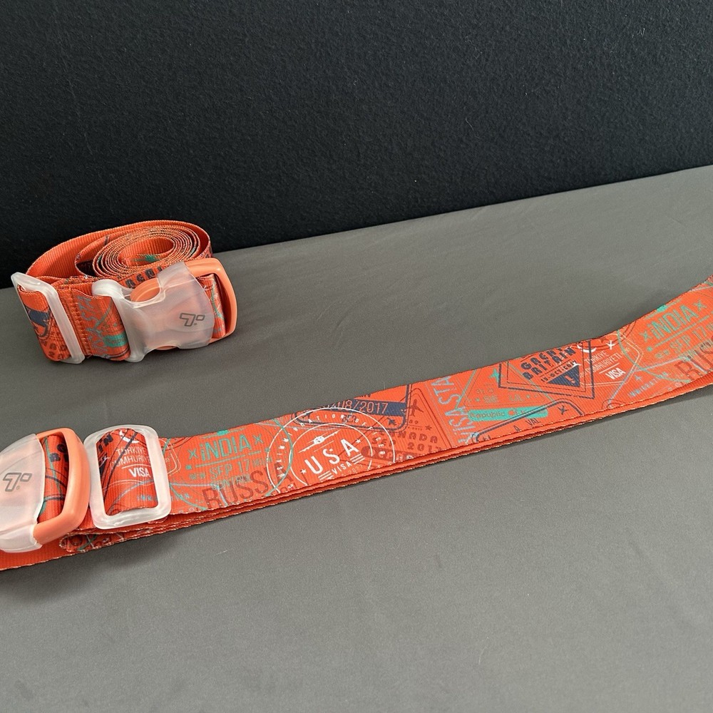 Luggage Security Strap Adjustable Fit Safe Identification Travel Accessory Set 2