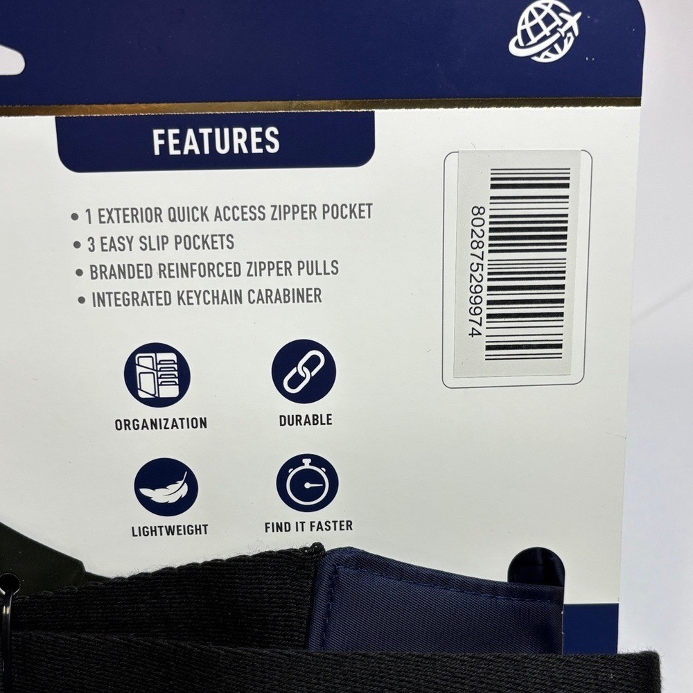 Brookstone blue Travel Waistpack