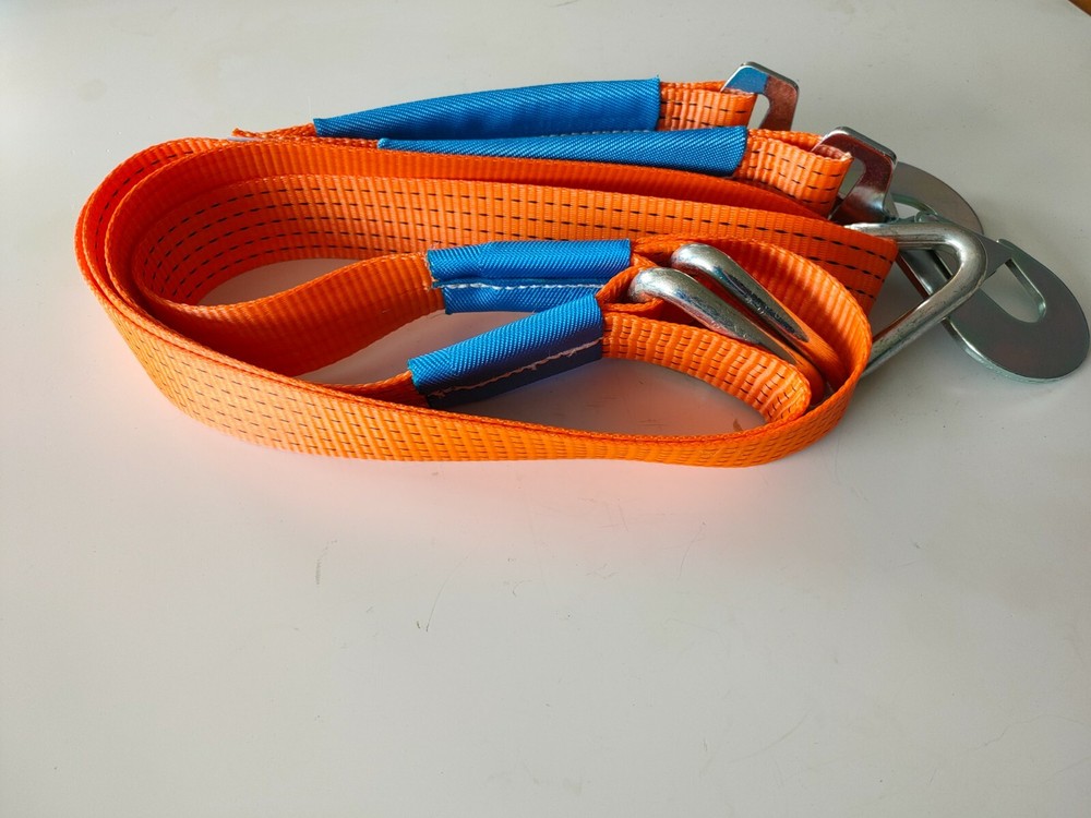 Orange Winching Assistance Straps Webbing Winch Brother - Even Pull System