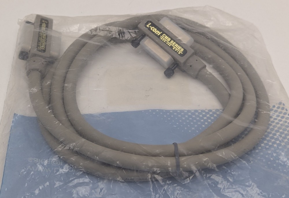 NEW L-Com CMB24-2M Molded IEEE-488 GPIB Cable 2m (6.5ft) Shielded Stackable NIP