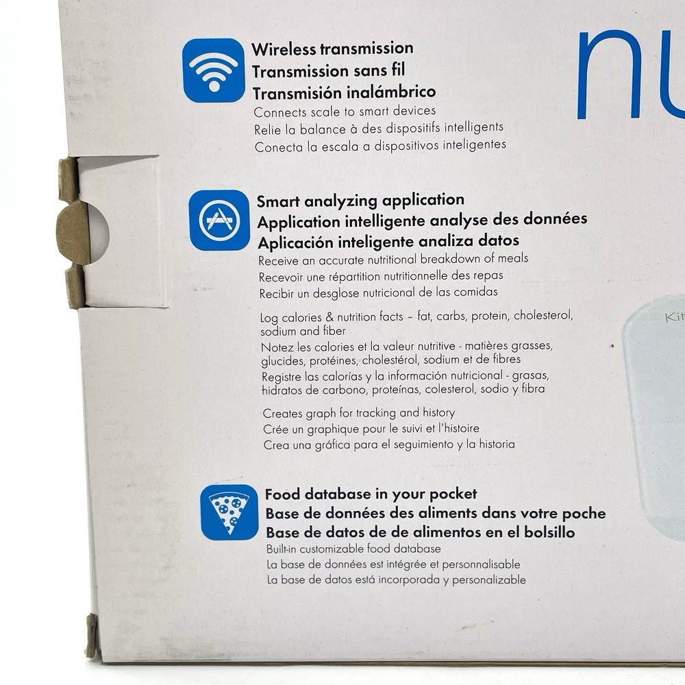 Kitchen!Q Nutriscale Smart Wireless Innovation Kitchen Scale For IOS & ANDROID