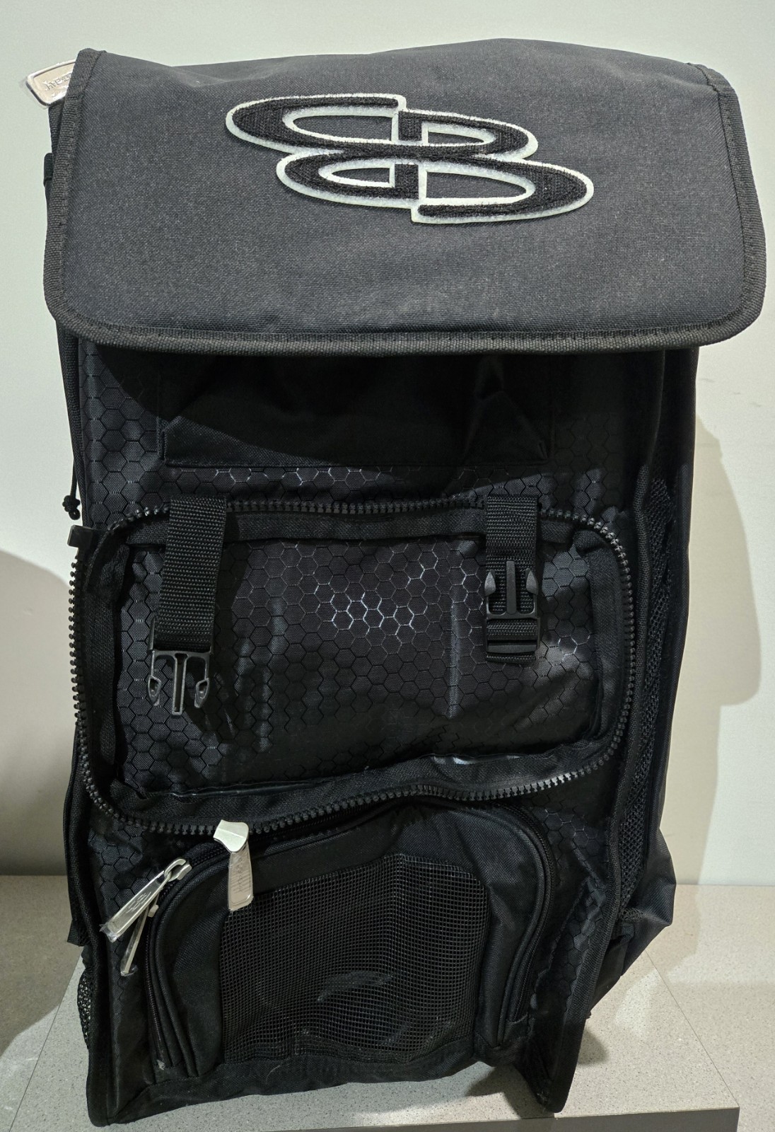 Boombah Superpack Black *missing Front Flap * Catchers Bag