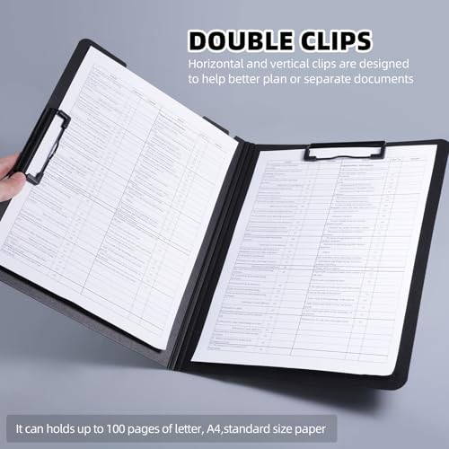 Clipboard Folder, A4 Foldable Clipboard with Horizontal and 1Pack- Green