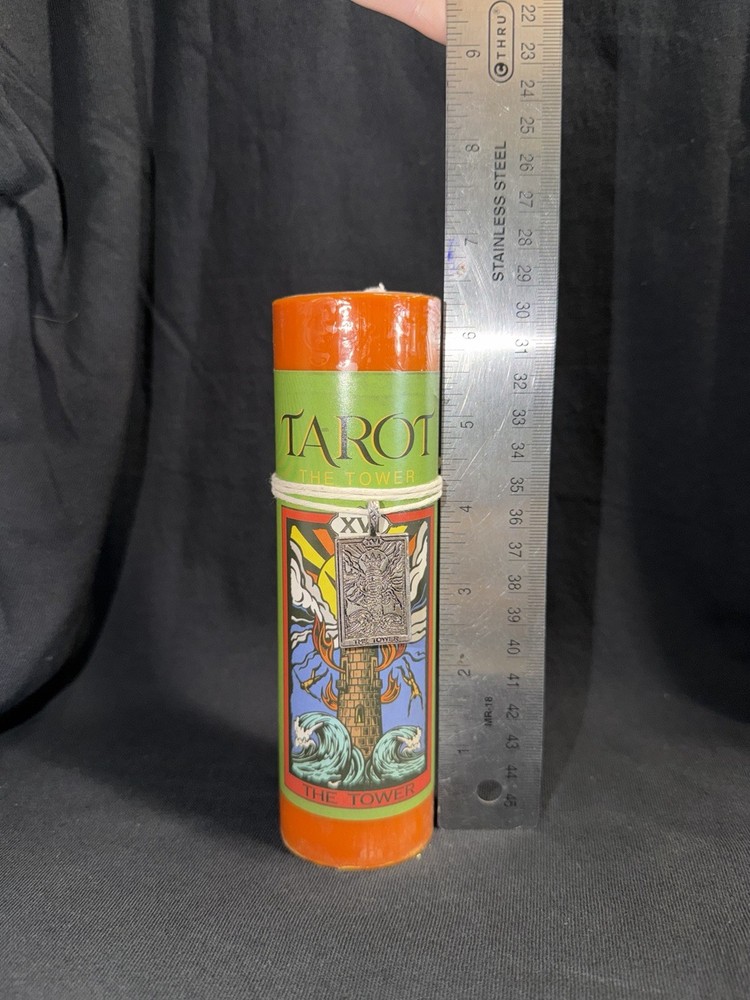 Tarot Card Candle - The Tower