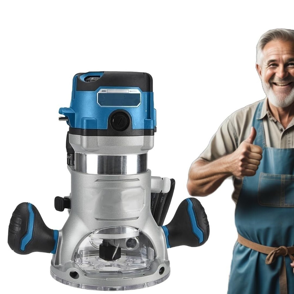 Hercules 2-1/4 HP (Max), Corded 12 Amp Variable Speed Fixed Base Router with Pl