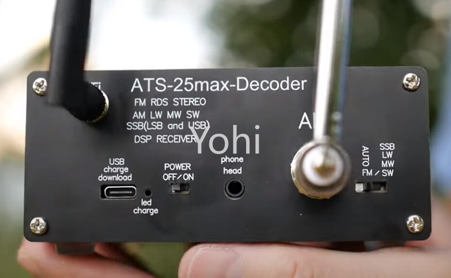 ATS25 Max Decoder Si4732 Full Band Radio Receiver Support CW RTTY FT4 FT8 LSB SW