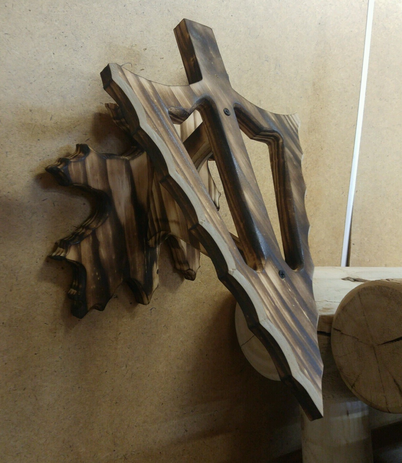 solid wood taxidermy European skull mount deer plaque deer head trophy hanger