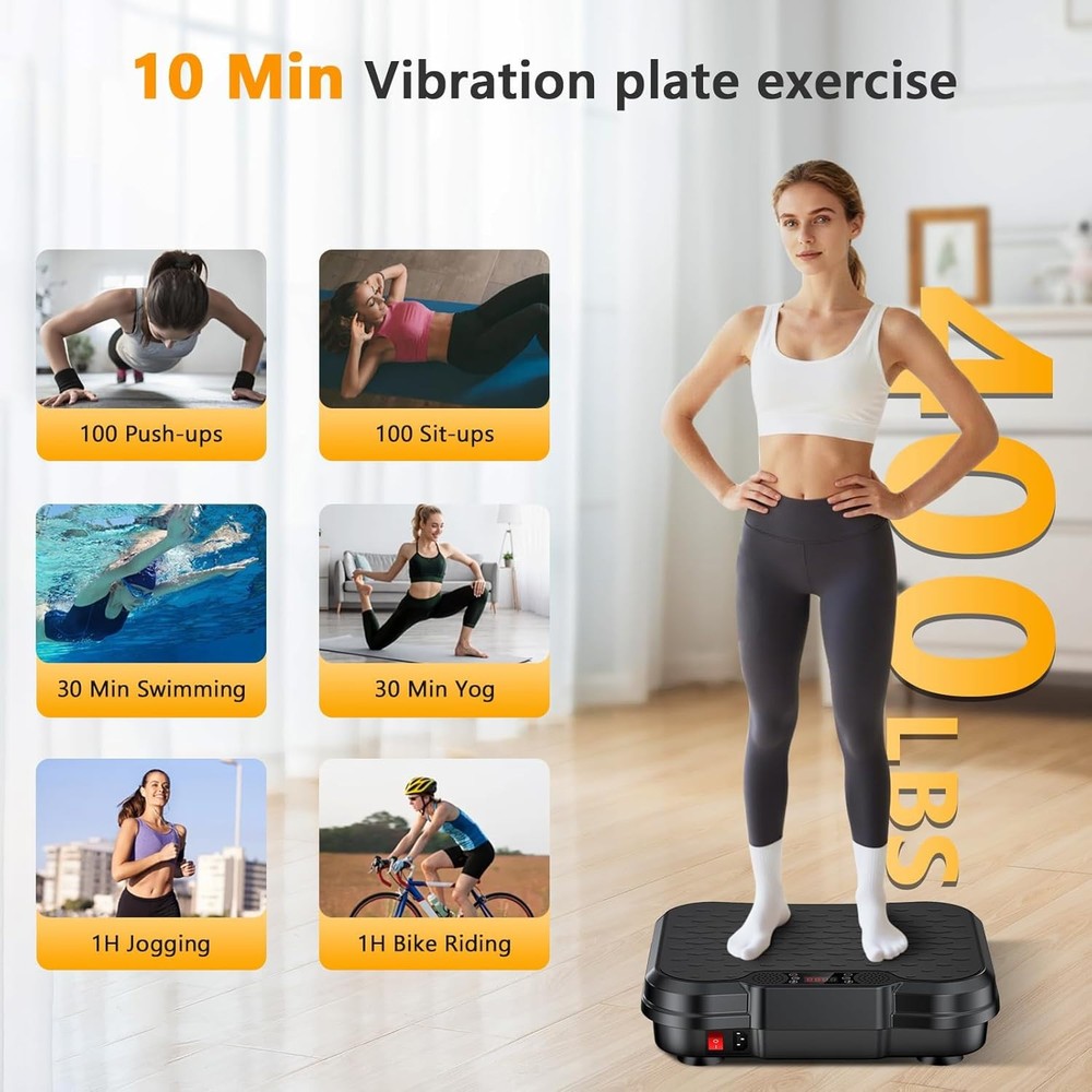 Vibration Plate Exercise Machine,Vibrating Platform for Lymphatic Drainage with