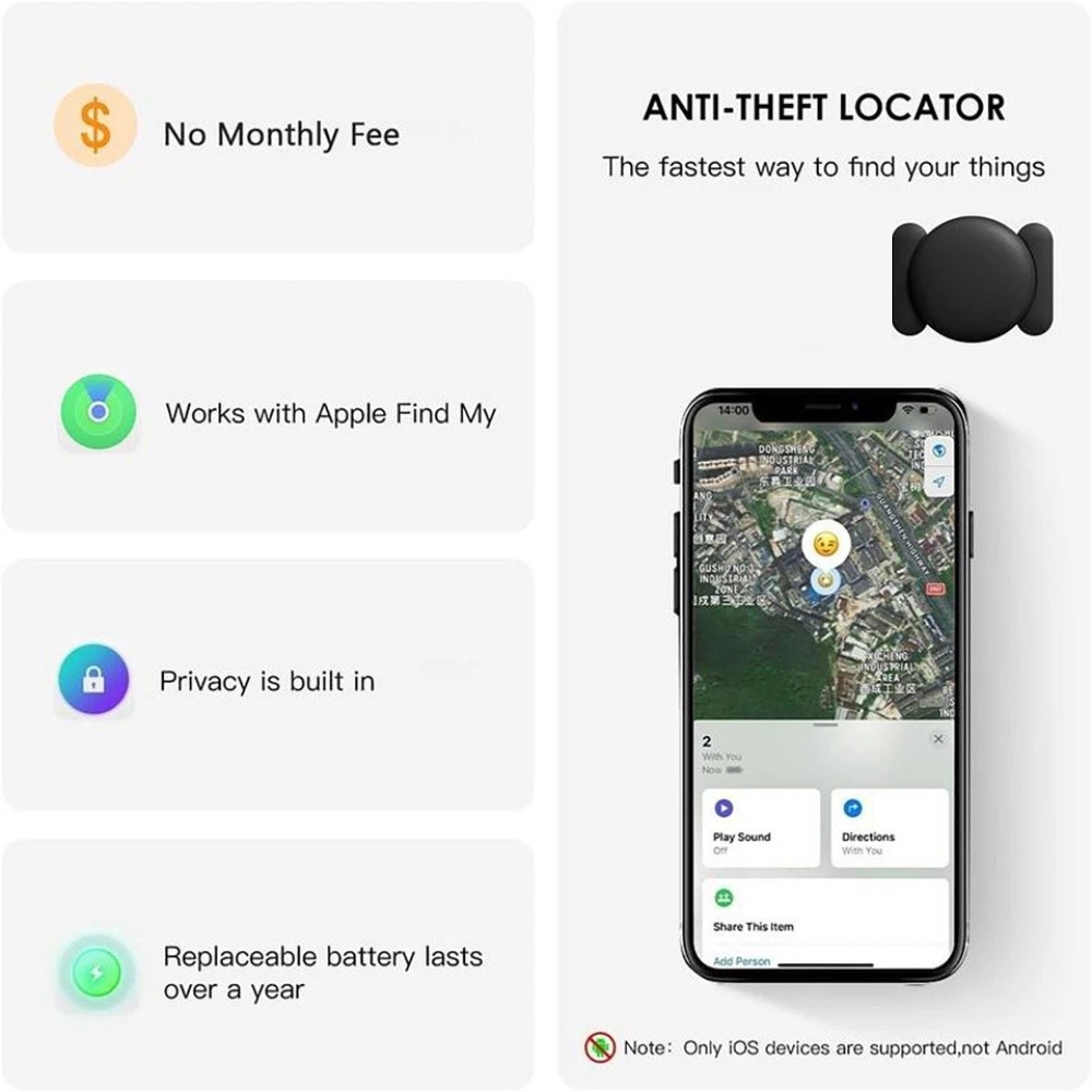 GPS Tracker for Vehicles Car Tracking Device Mini Hidden Support iPhone /Android