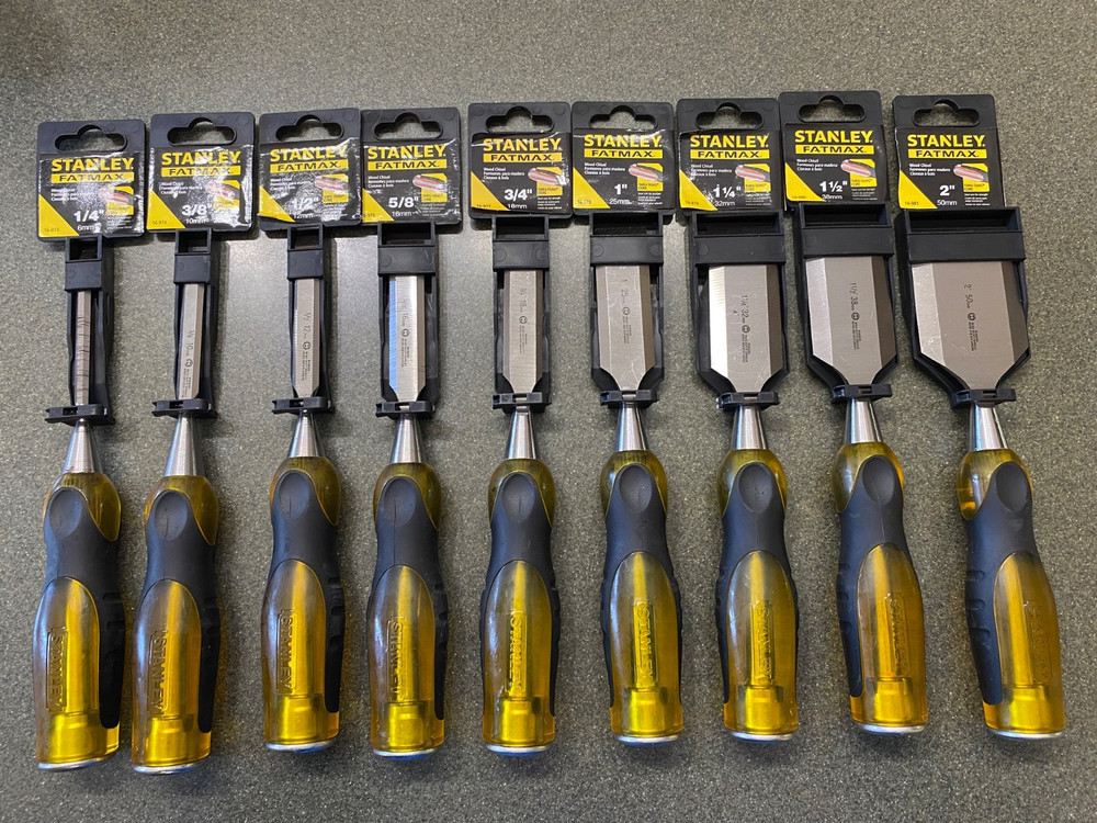 Stanley Fatmax Wood Chisel Set 9pc