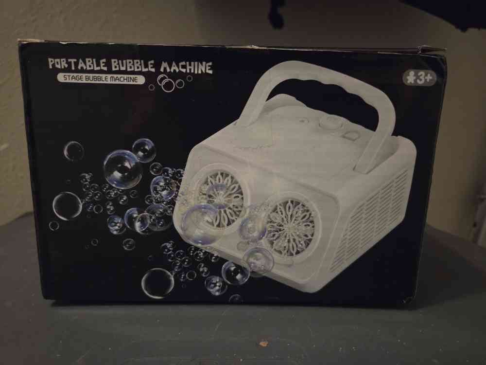 Portable Automatic Bubble Machine Stage DJ Party White