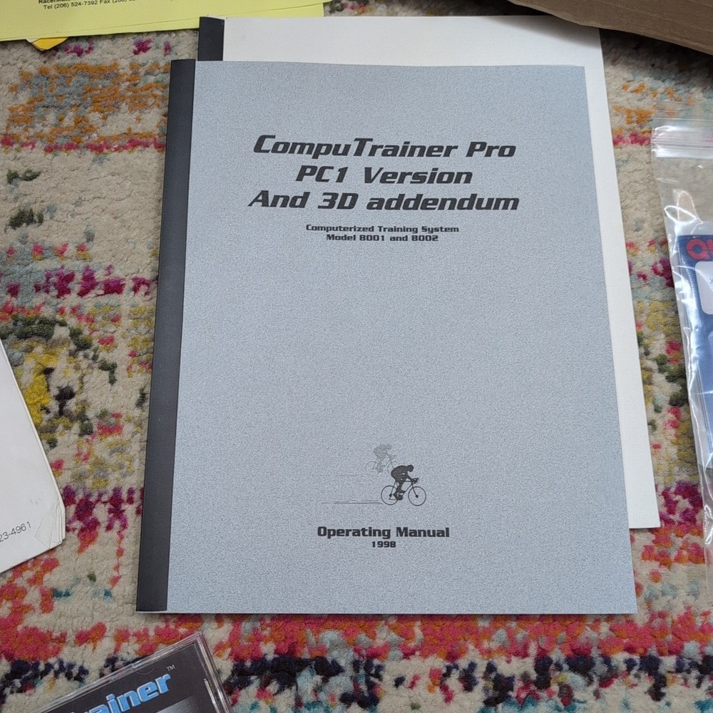 RacerMate CompuTrainer Pc1 Version, 8001/2 Software, 3D, Spinscan Etc