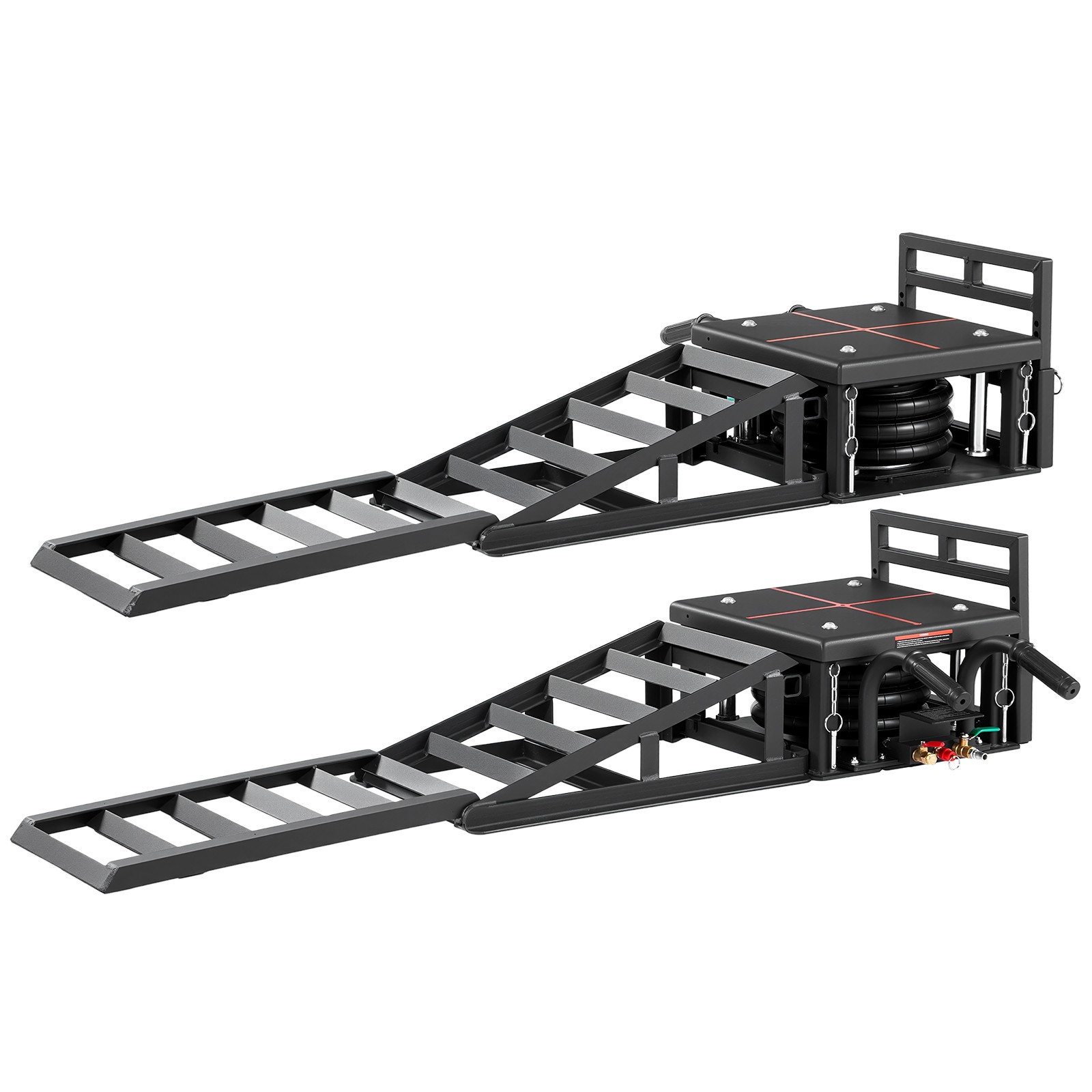 Uimoso 2 Pack Air Portable Car Lifts 11023 lbs Capacity Pneumatic Ramp Air Jacks