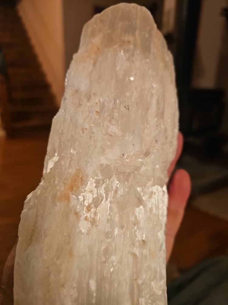 Selenite Log Stick 16" Raw