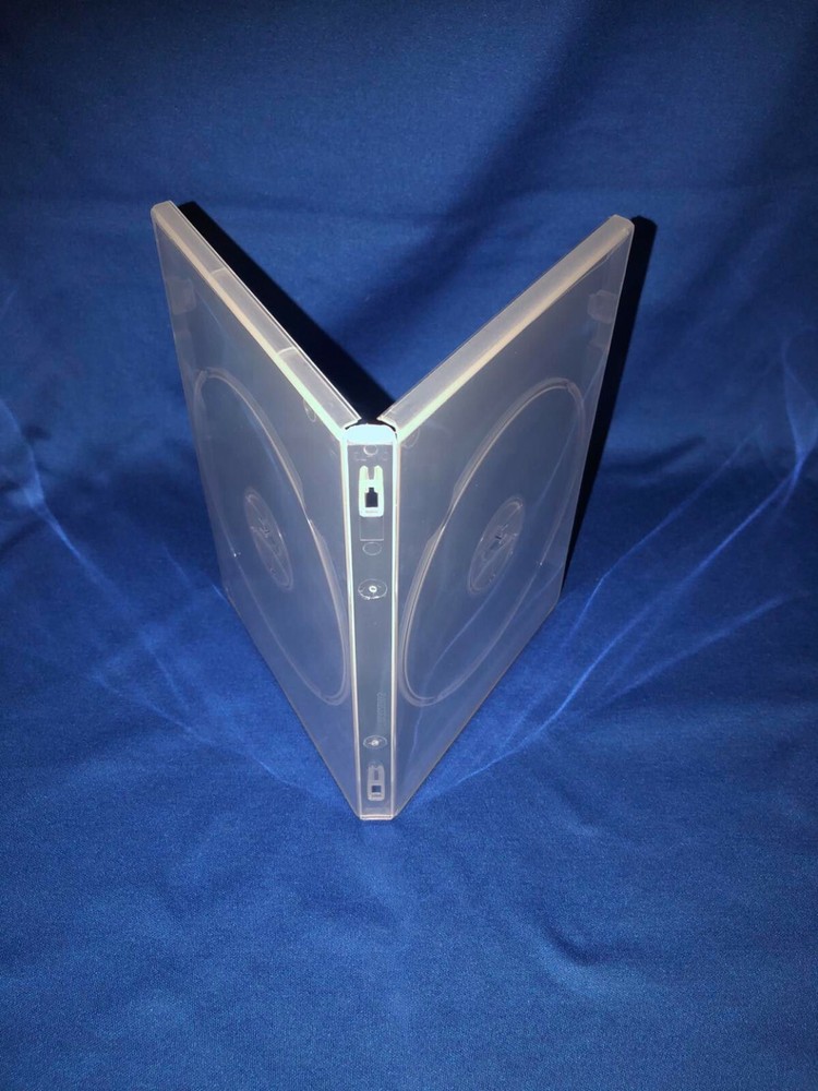 DVD COVER / CASES CLEAR - SINGLE 2 DISC - 14MM - QUANTITY 2 ONLY - SIDE BY SIDE