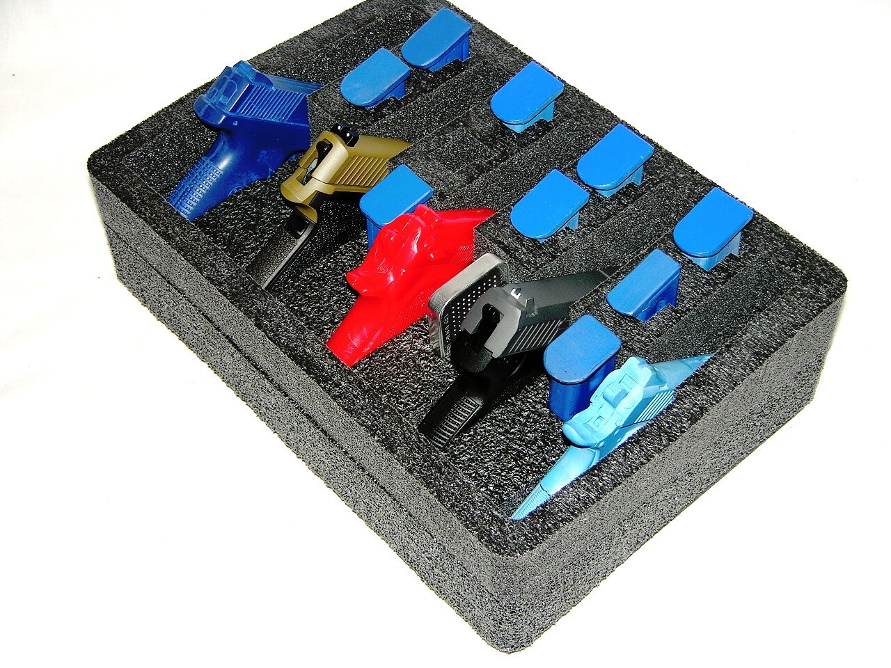 New 5 pistol Quickdraw handgun gun foam insert kit fits your Pelican 1450 case