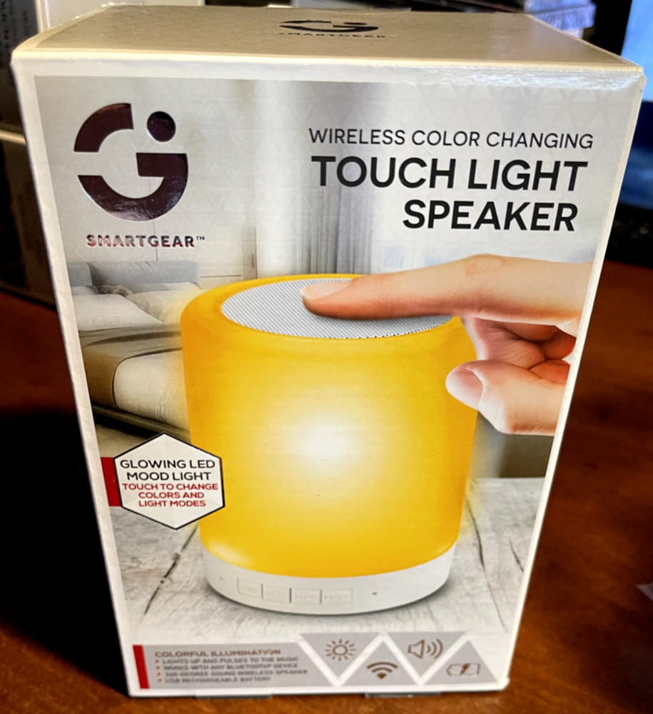 SmartGear Wireless Color Changing Mood Light Touch Speaker