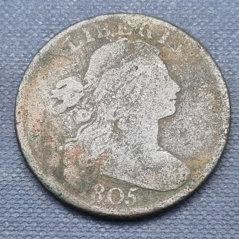 1805 Draped Bust Large 1c Better Grade Corroded #43584
