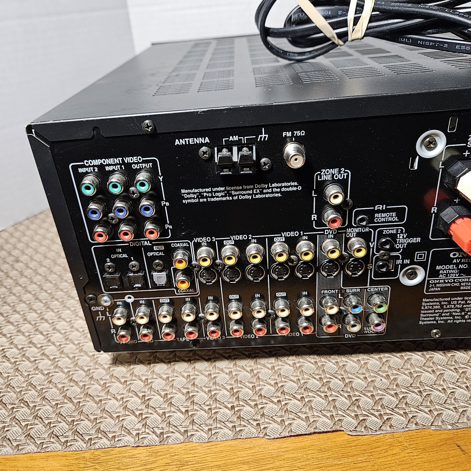 Onkyo TX-SR701 6.1 Channel 600 Watt Home Theater AV Receiver Amplifier TESTED