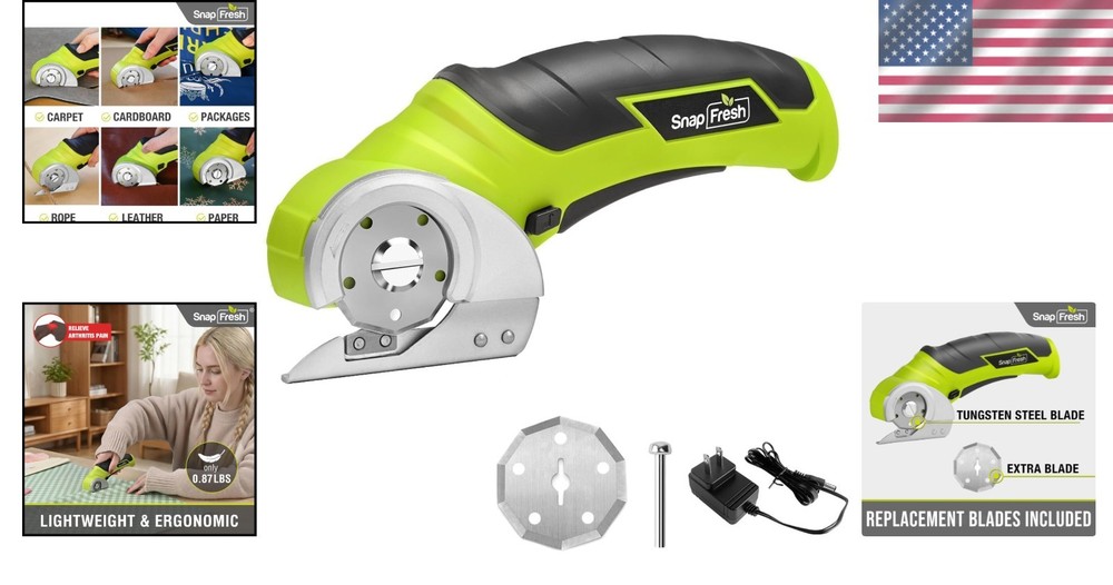 Electric Scissors Kit - Perfect for Tailors & Packaging Work