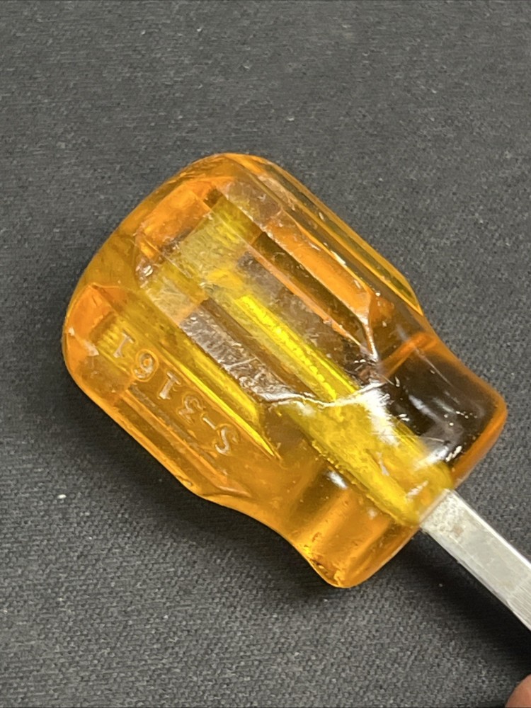 Vintage Xcelite S-3161 Stubby Flathead Screwdriver