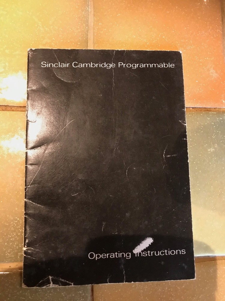 Sinclair Cambridge Programmable Calculator & Program Library books