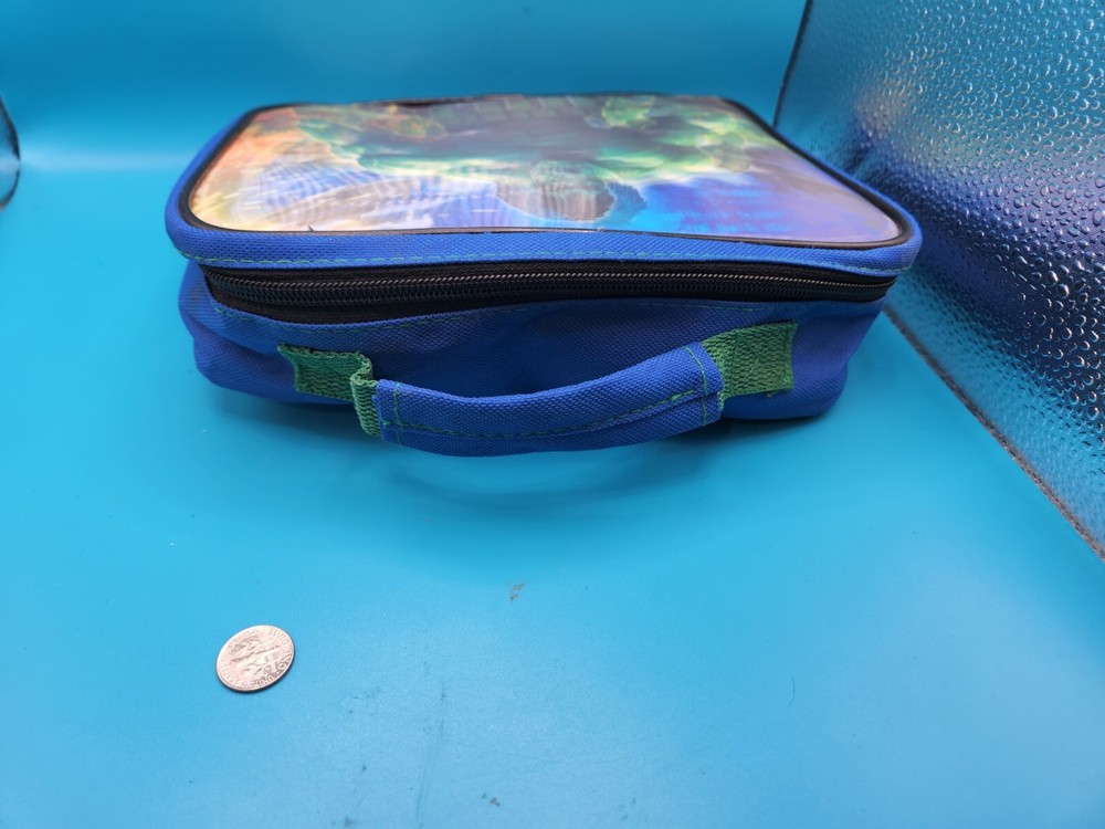 Vintage 2008 Marvel hulk Soft Lunch Pail Changing 3D Cover.  Blue