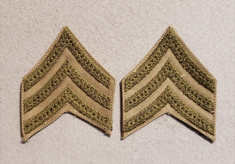 Pair - 1930s Army Sergeant Stripes