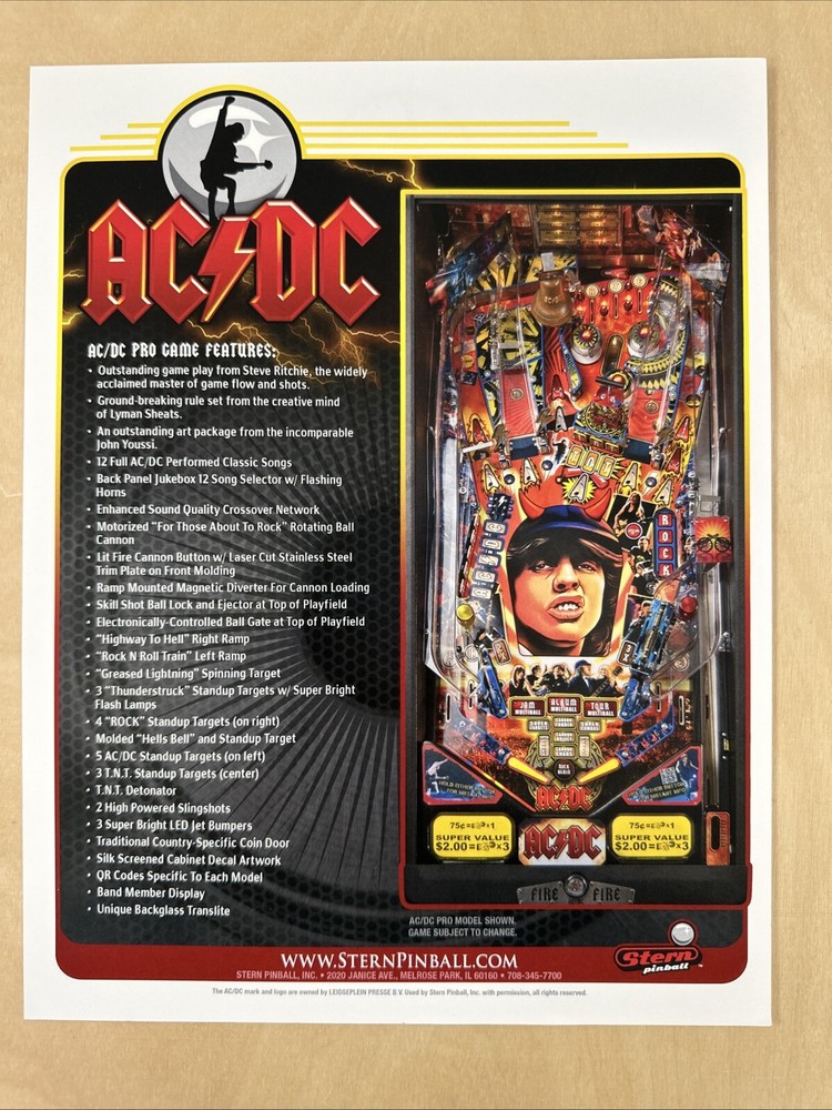 Stern AC/DC Flyer Double Sided