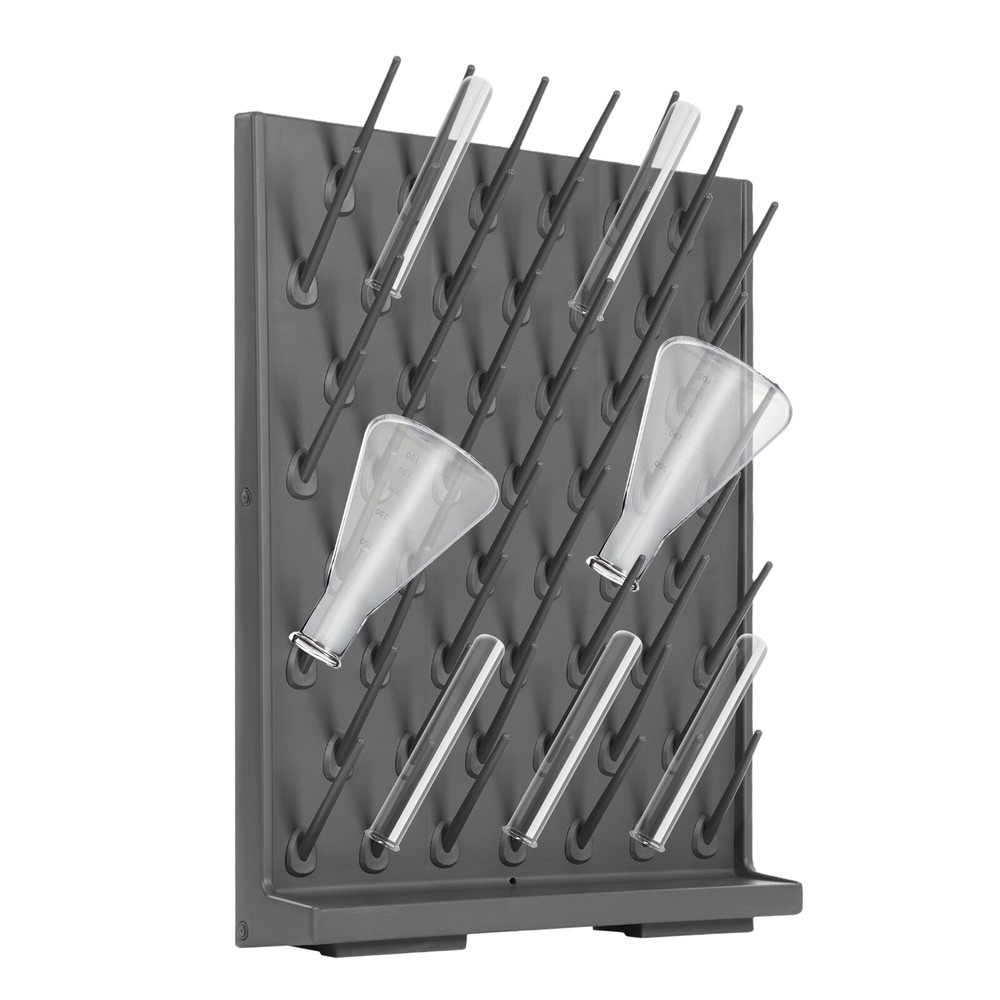 Grey Lab Removable Glassware Drying Rack Bottle Drying Rack PP Draining Rack