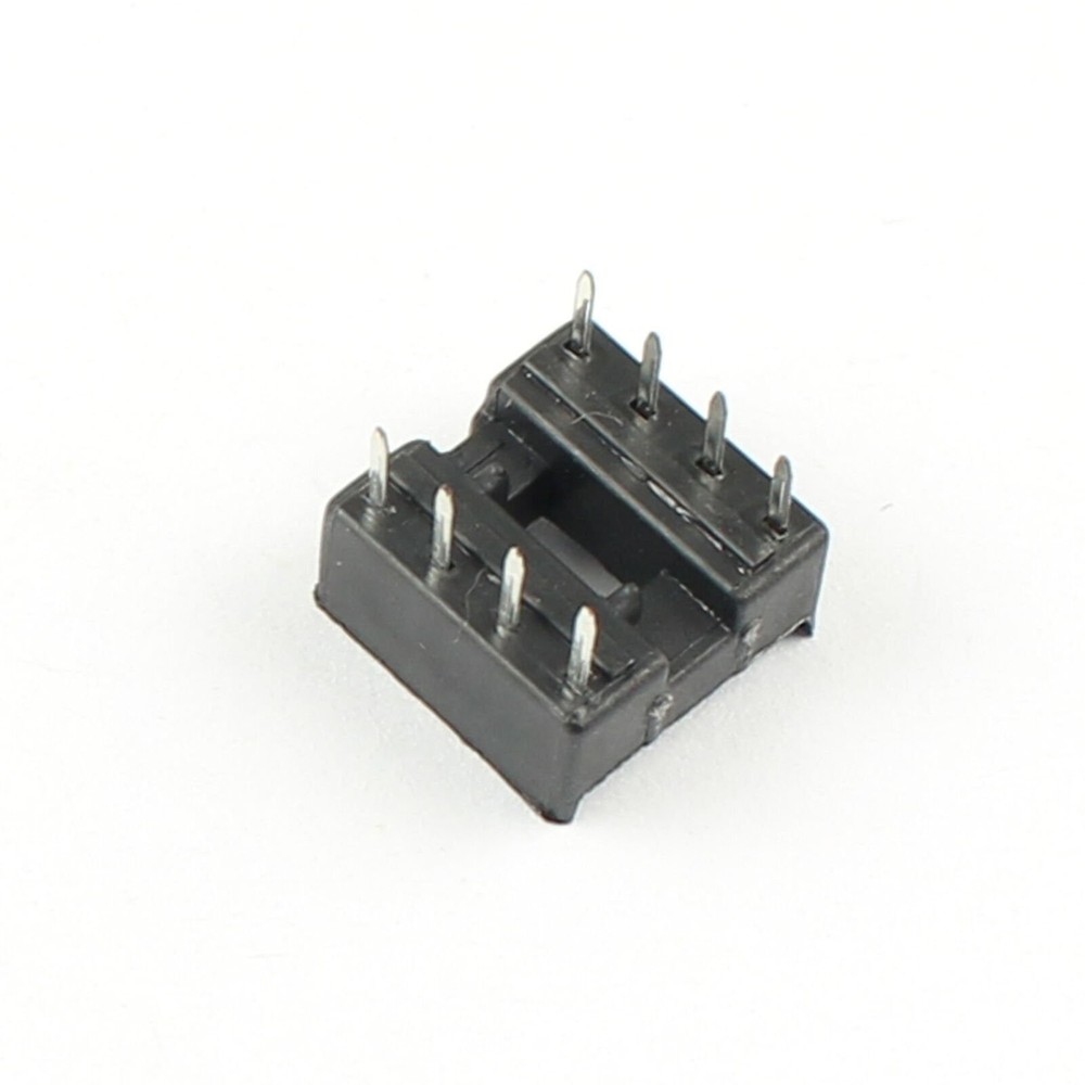 10Pcs 2.54mm Pitch 8 Pin DIP Solder Type IC Socket Adaptor Narrow