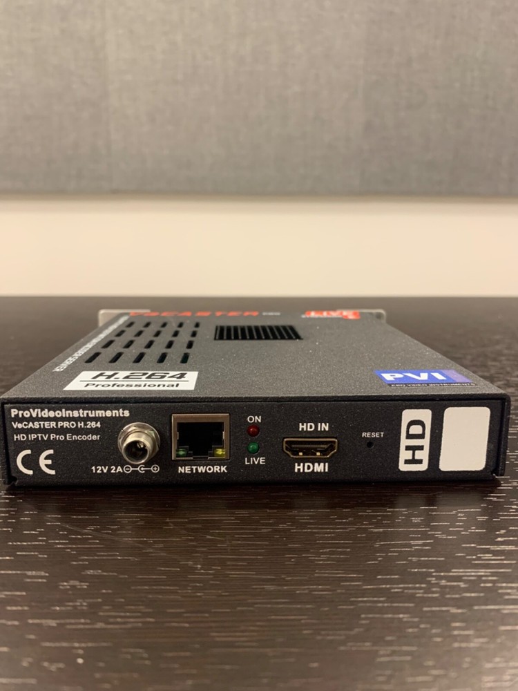 ProVideoInstruments VECASTER H.264 IPTV HIGH DEFINITION ENCODER SERVER