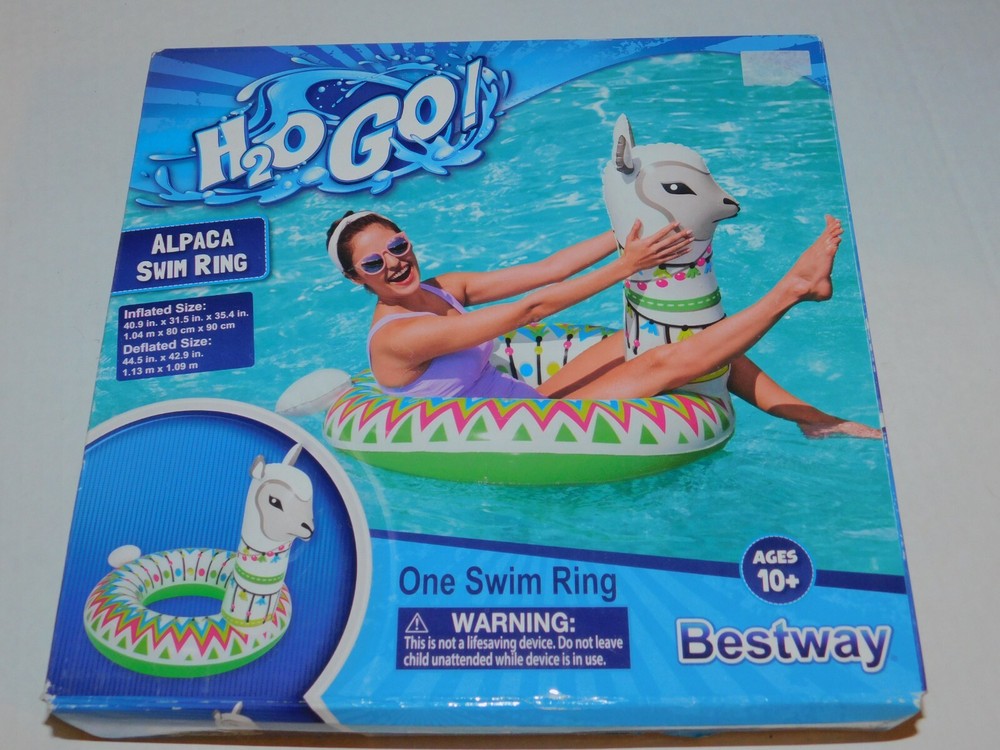 Alpaca Swim Ring Pool Float Ages 10+