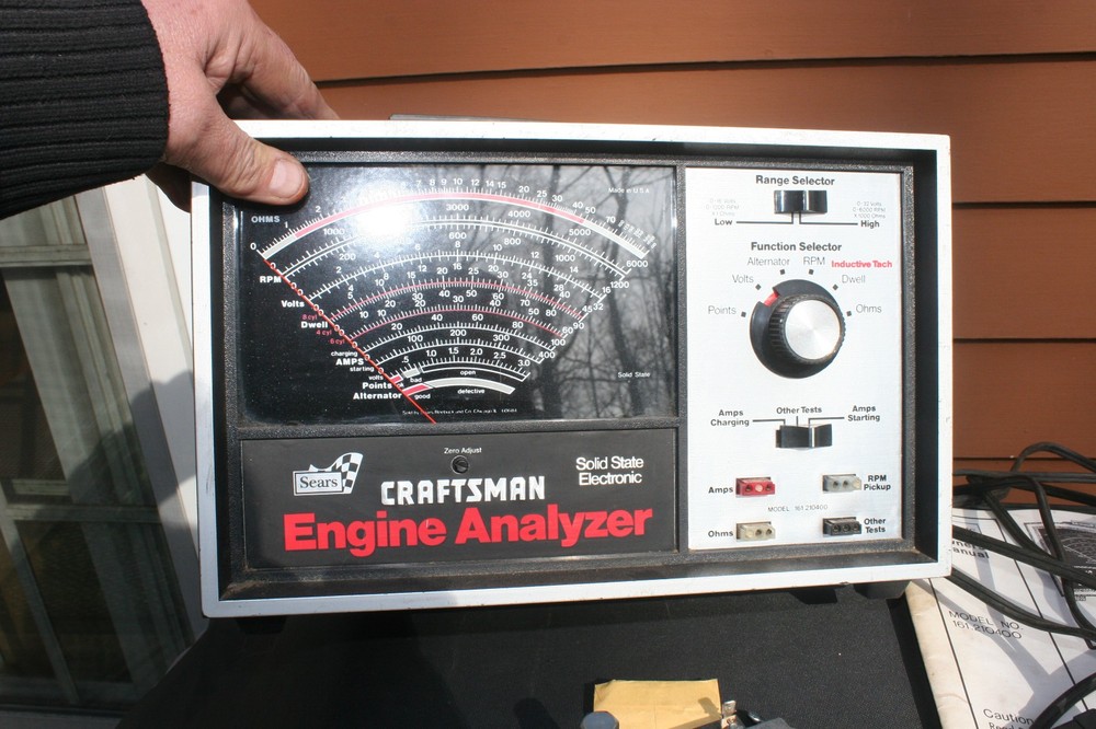 Sears Craftsman Engine Analyzer w/ Manual & Timing Light - Untested