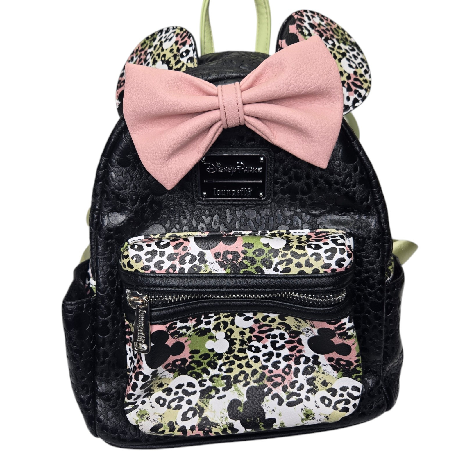 Disney Parks Loungefly Animal Kingdom Camouflage Minnie Mini Backpack w/ ears