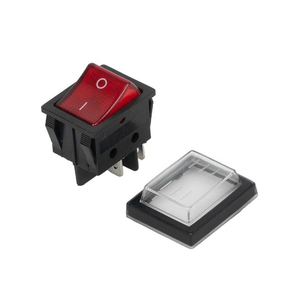 16A 250VAC / 20A 125VAC Rocker Switch 2 Position Accessory KCD4 Practical