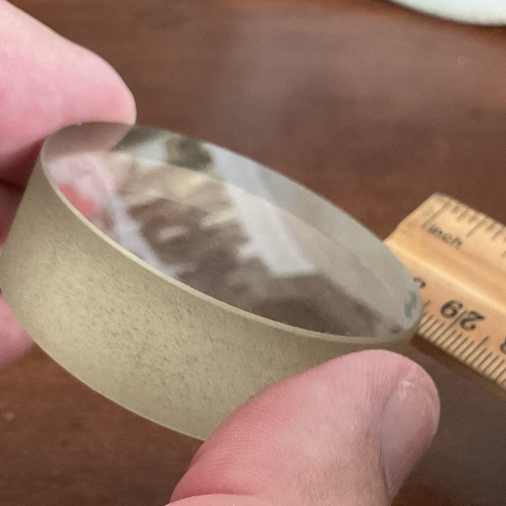 Acme Single Surface Optical Flat 2" dia. x 5/8" w/ nice old case