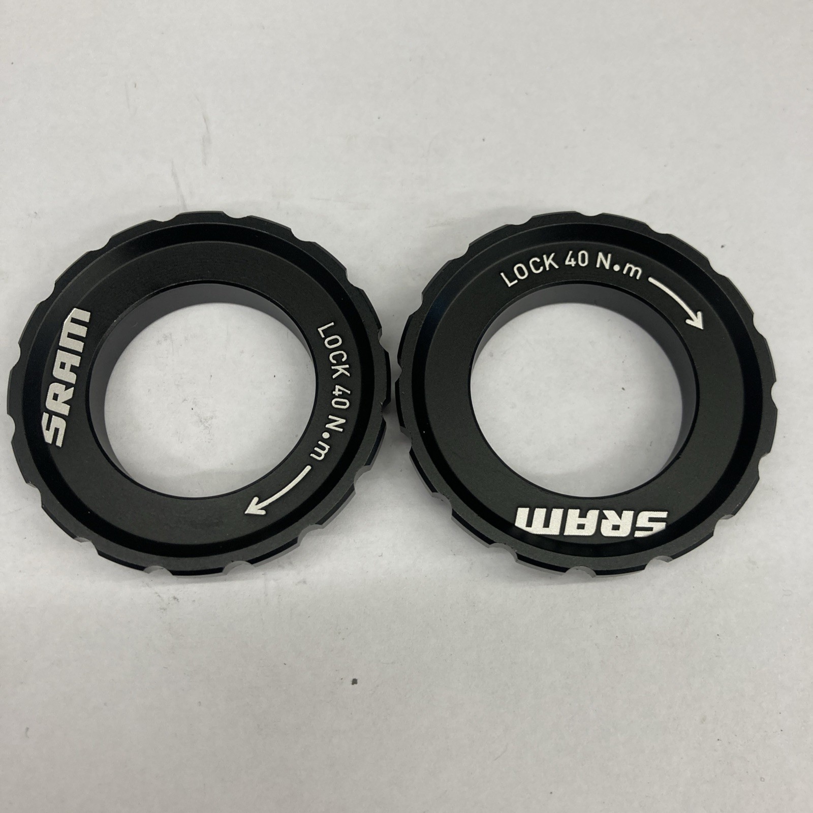 NEW Sram Centerlock Disc Rotor Lock Ring set of 2 external notches