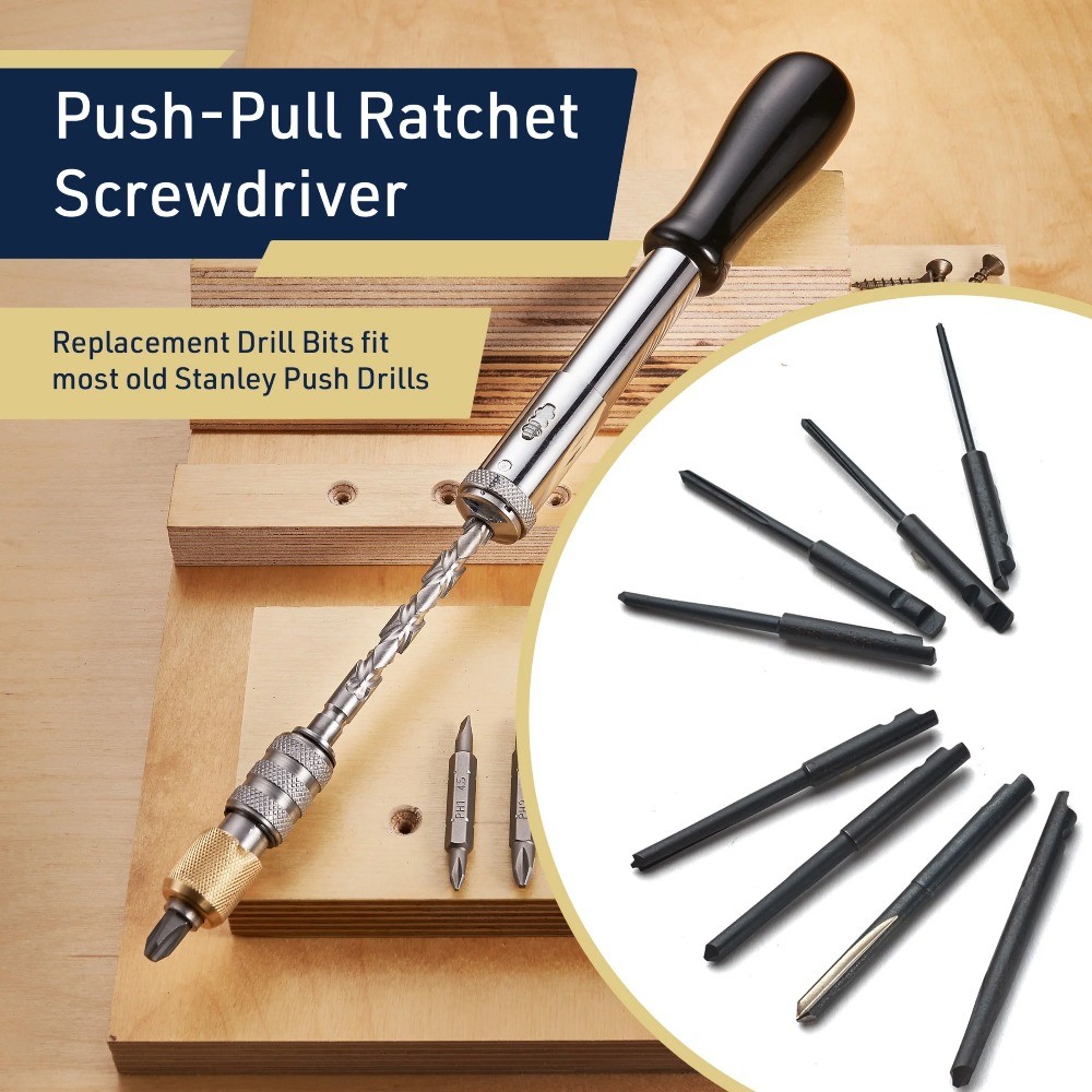 Classic Yankee Push Drill Replacement Bits Set of 8