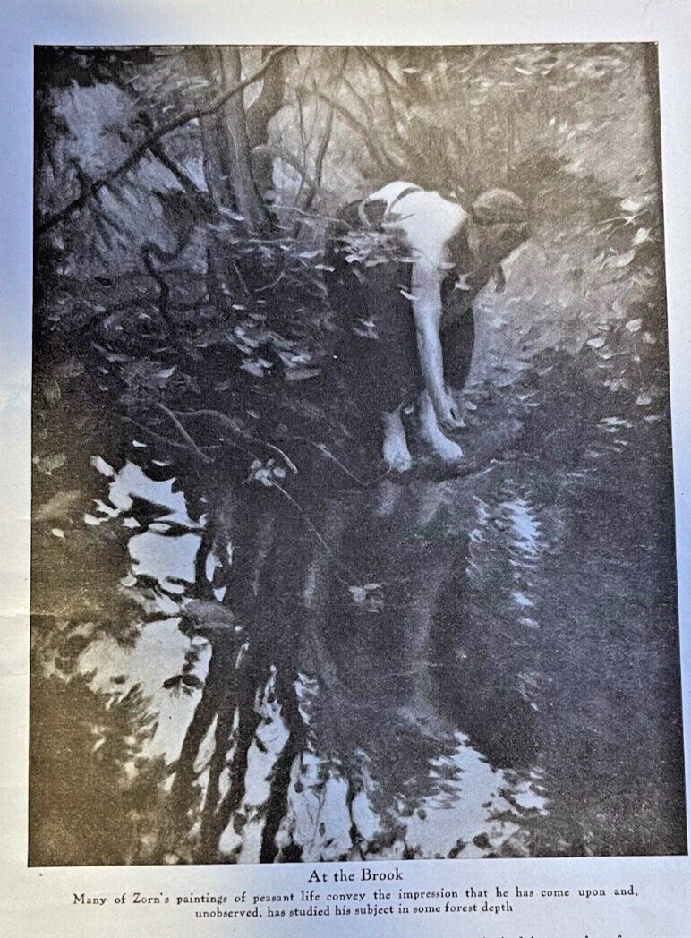 1914 Artist Anders Zorn illustrated