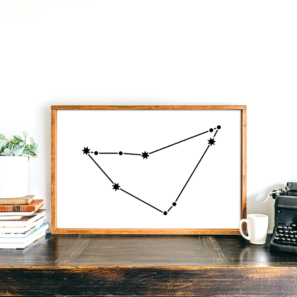 Capricorn Constellation Stencil
